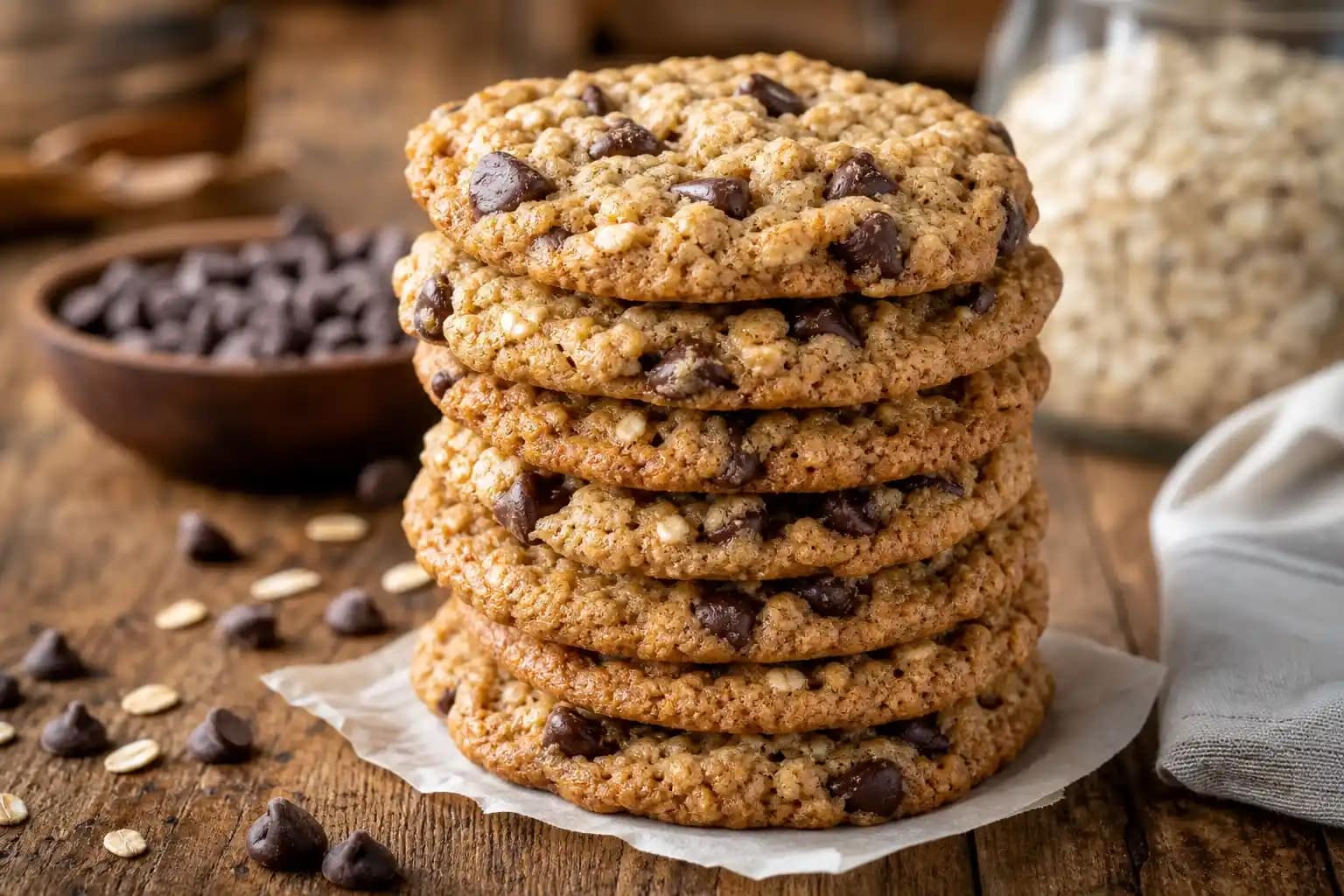 Divine Homemade Classic Oatmeal Chocolate Chip Cookie