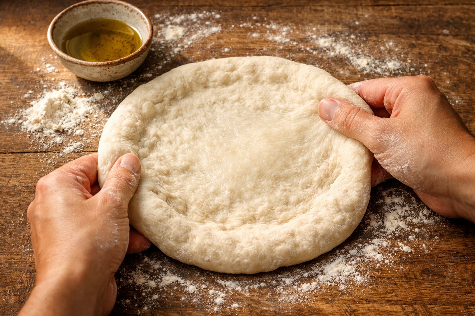 Authentic Rustic Homemade Pizza Dough Recipe