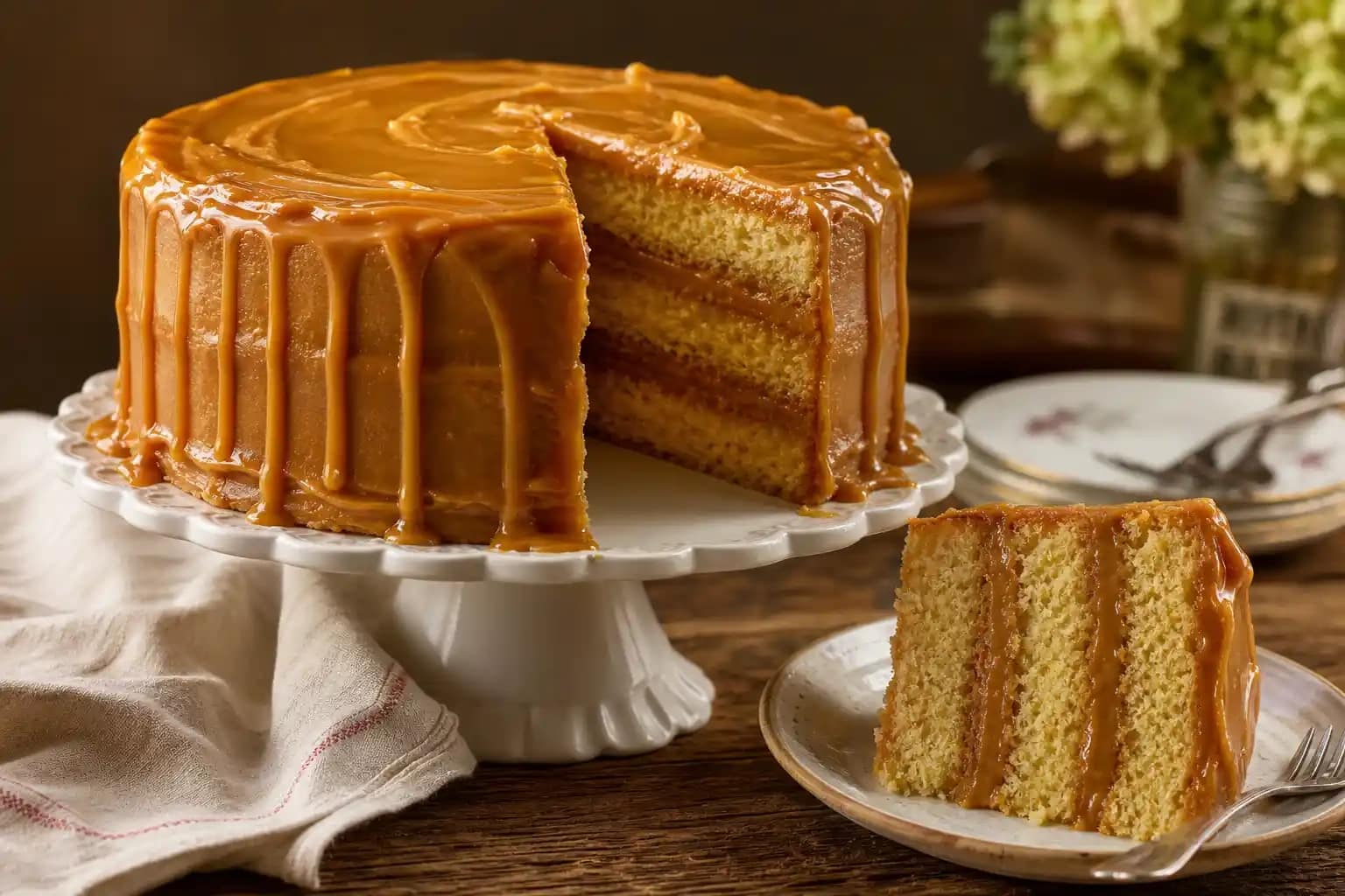 Marvelous Divine Fresh Caramel Cake Recipe
