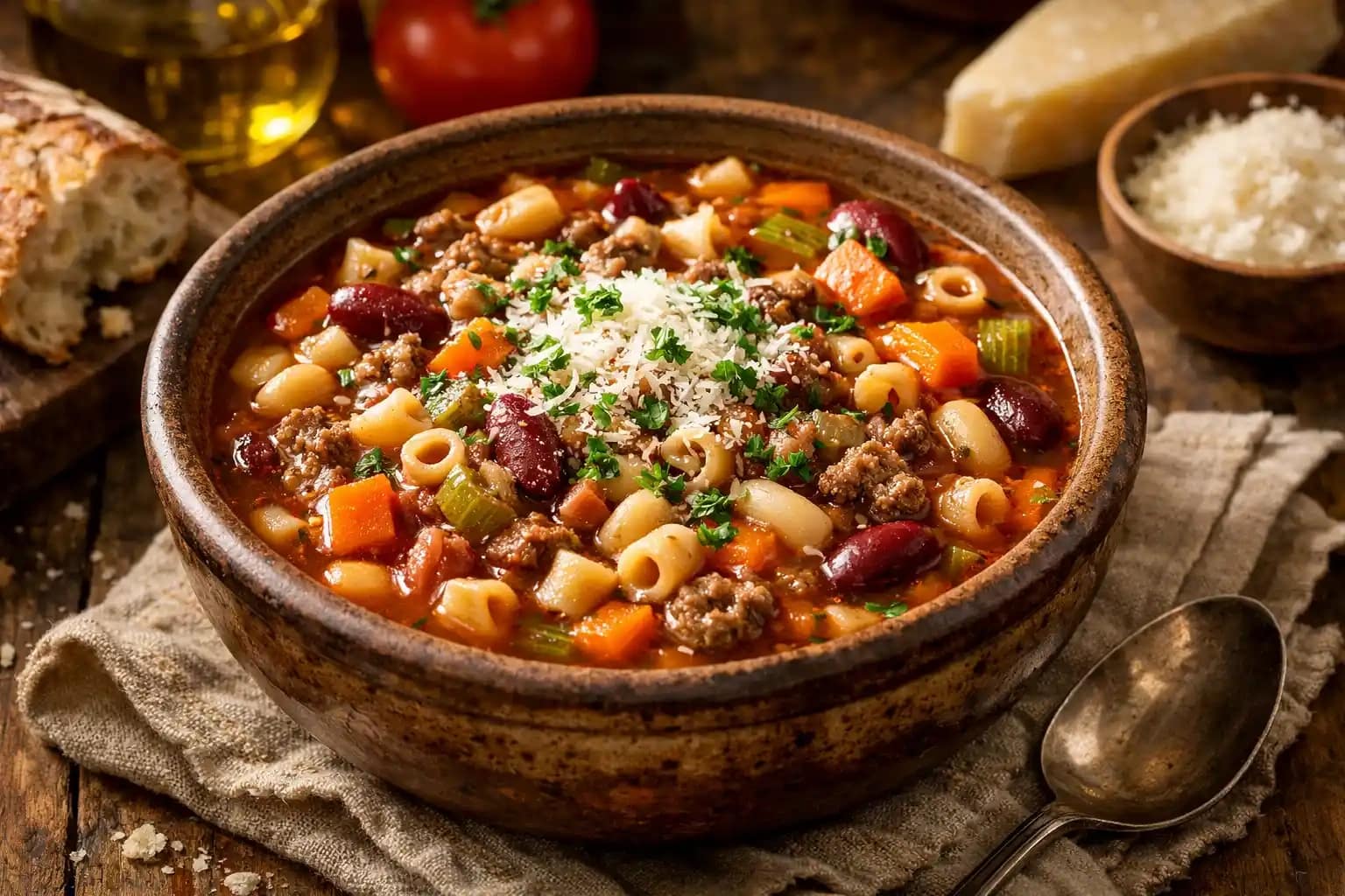Rustic Elegant Amazing Pasta Fagioli Recipe