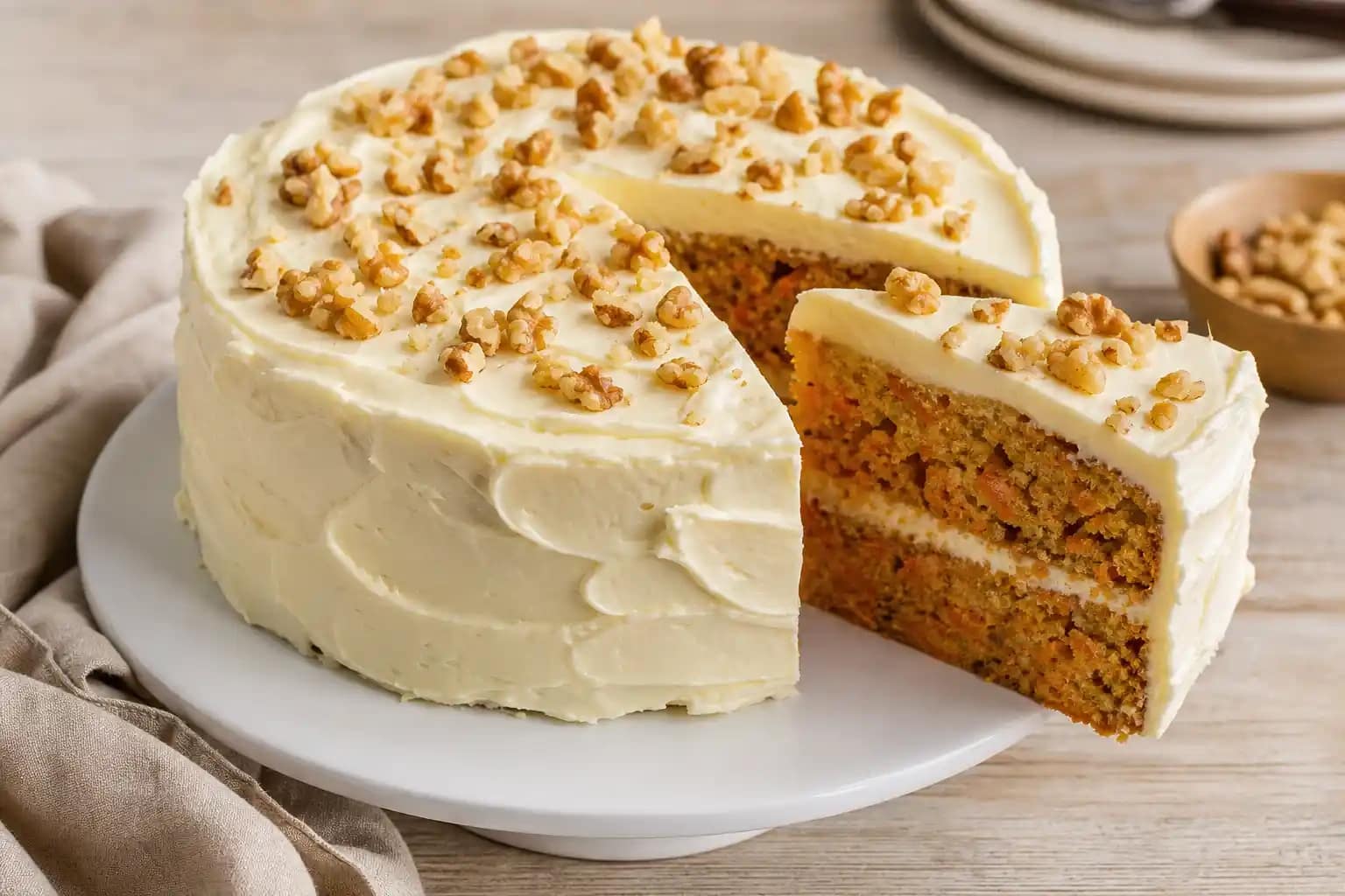 Elegant Rustic Gourmet Carrot Cake