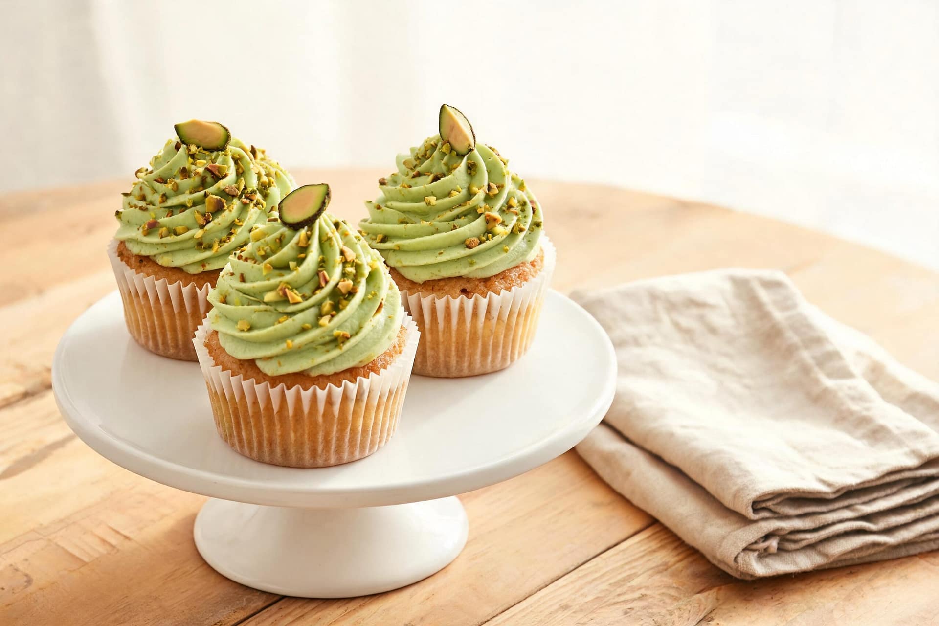 Perfect pistachio cupcakes